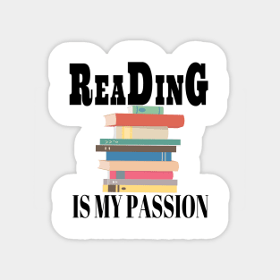 Reading Passion T-Shirt Sticker